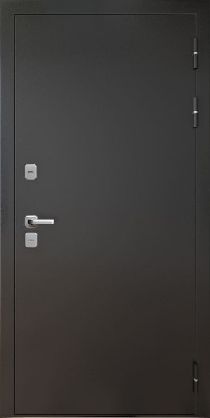 Входная дверь Аляска ТЕРМО Антик серебро ФЛ-1 Дуб мокко AGAT